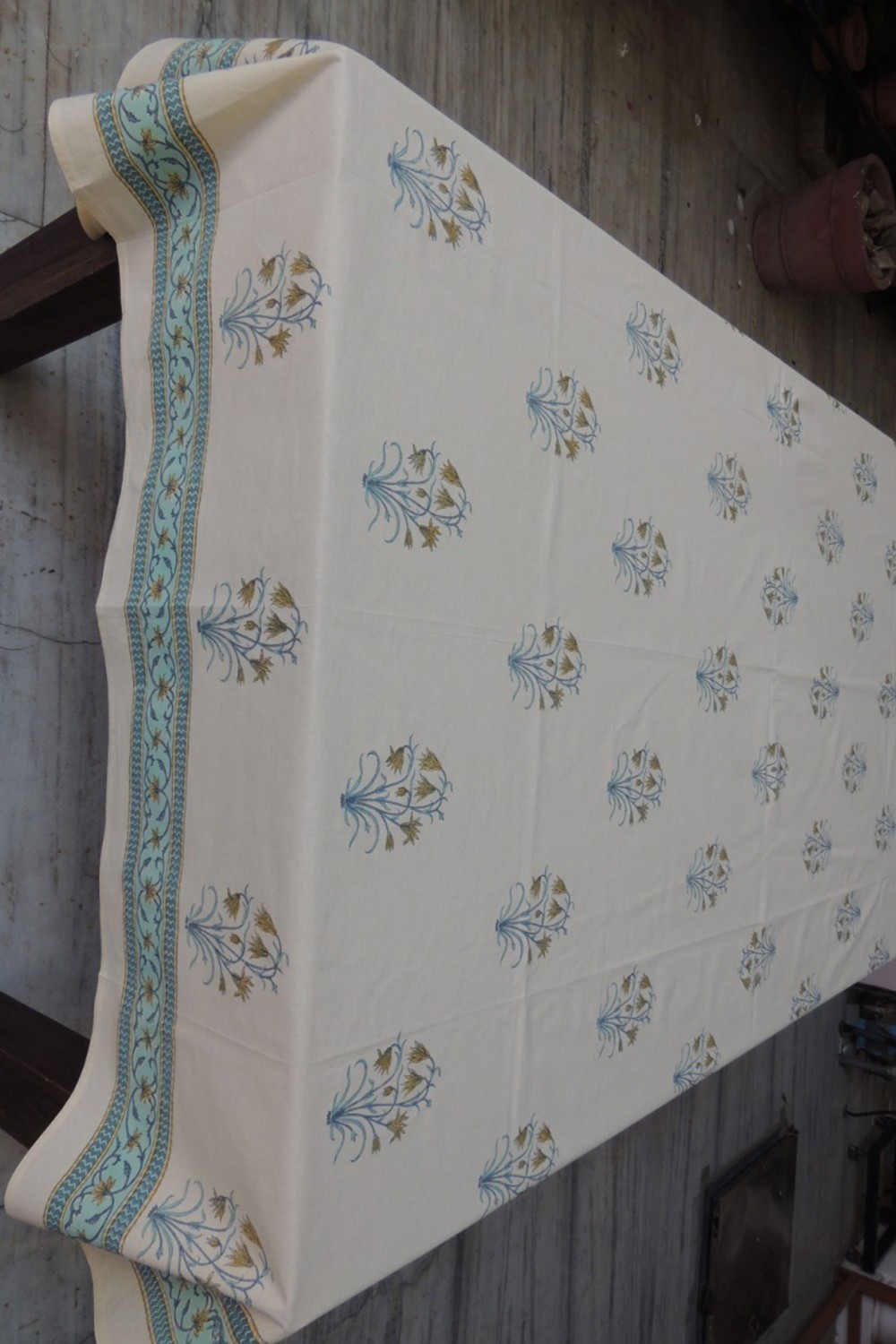 Noorjahan Blue Table Cover