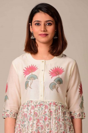 Izma Buta Pink Dress