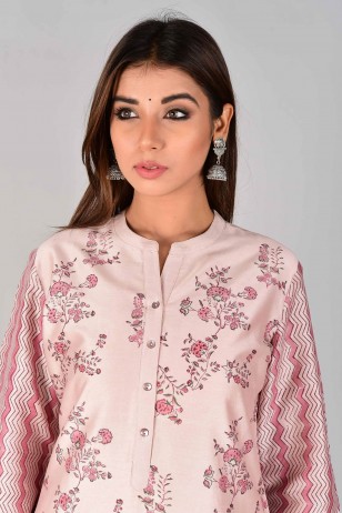 Anjuman Buta Mauve Kurta