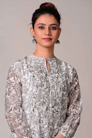 Gulfam Jaal Chanderi Kurta