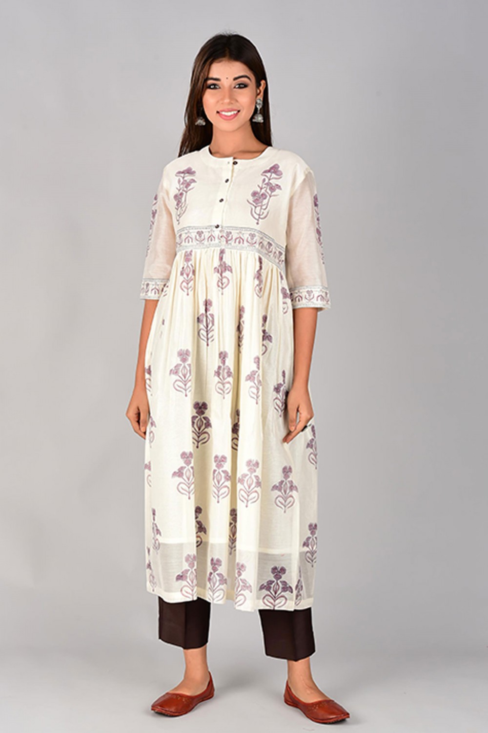 Gulmohar Buta Kurta