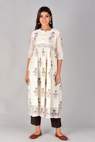 Gulmohar Buta Kurta