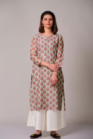 Rooh Chanderi Kurta